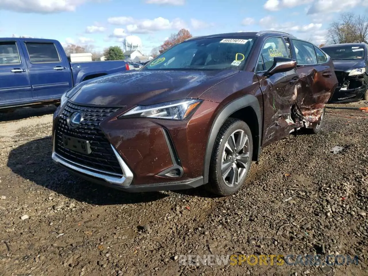 2 Photograph of a damaged car JTHP9JBH5L2034262 LEXUS UX 250H 2020