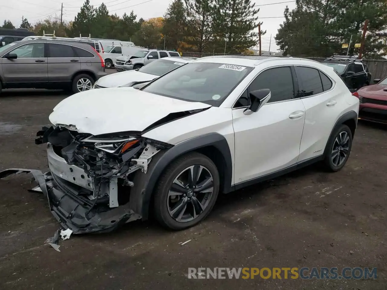 1 Photograph of a damaged car JTHP9JBH7L2031833 LEXUS UX 250H 2020