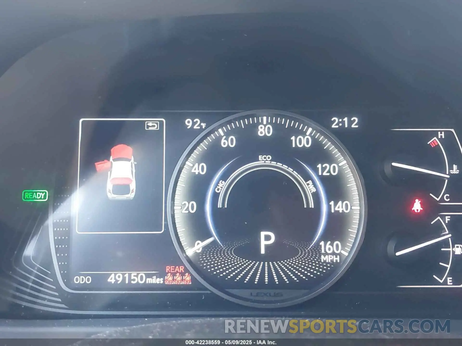 7 Photograph of a damaged car JTHP9JBH8L2033378 LEXUS UX 250H 2020