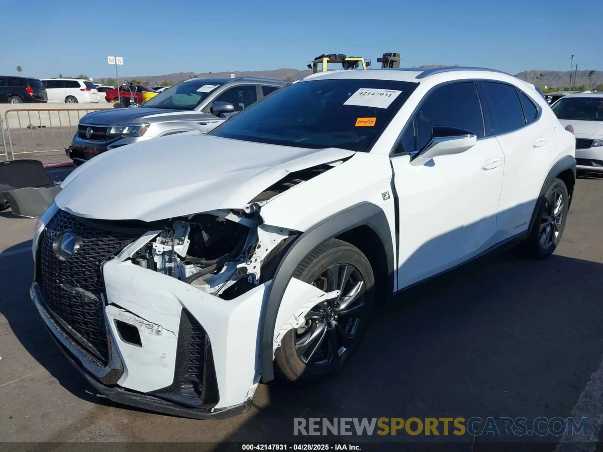2 Photograph of a damaged car JTHR9JBH4L2030101 LEXUS UX 250H 2020