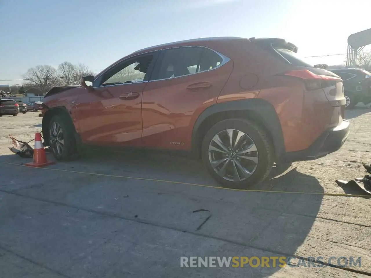 2 Фотография поврежденного автомобиля JTHR9JBH9L2024777 LEXUS UX 250H 2020