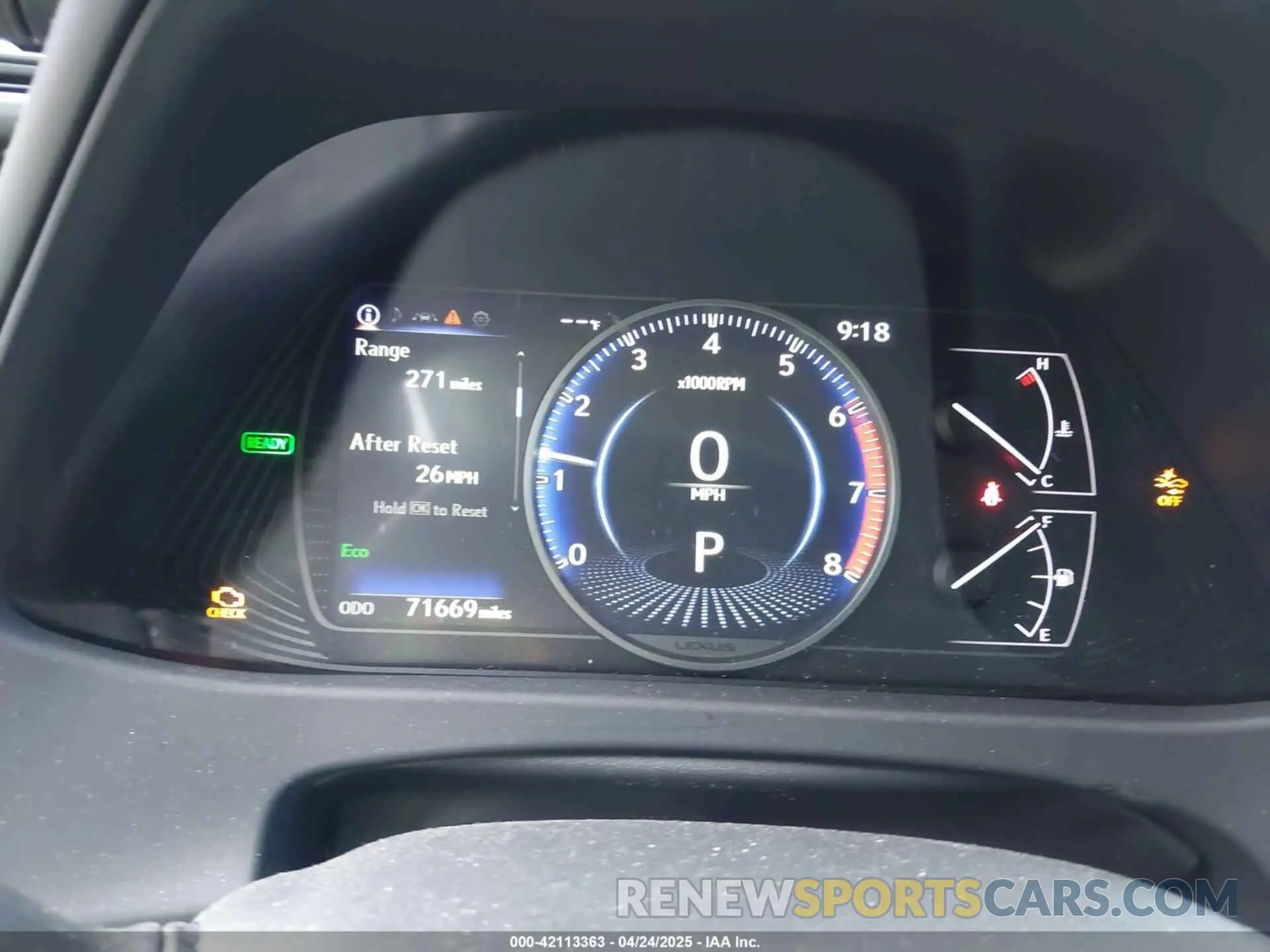7 Фотография поврежденного автомобиля JTHX9JBHXL2033589 LEXUS UX 250H 2020