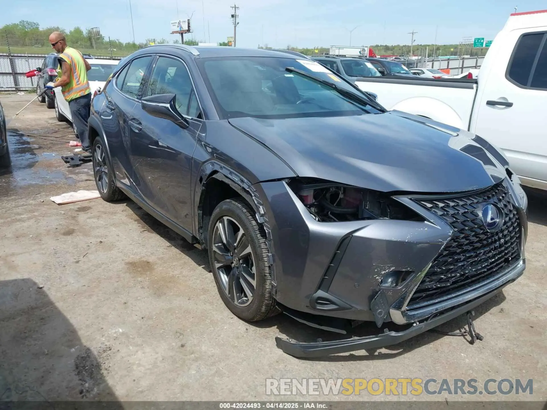 1 Photograph of a damaged car JTHP9JBH1M2040593 LEXUS UX 250H 2021