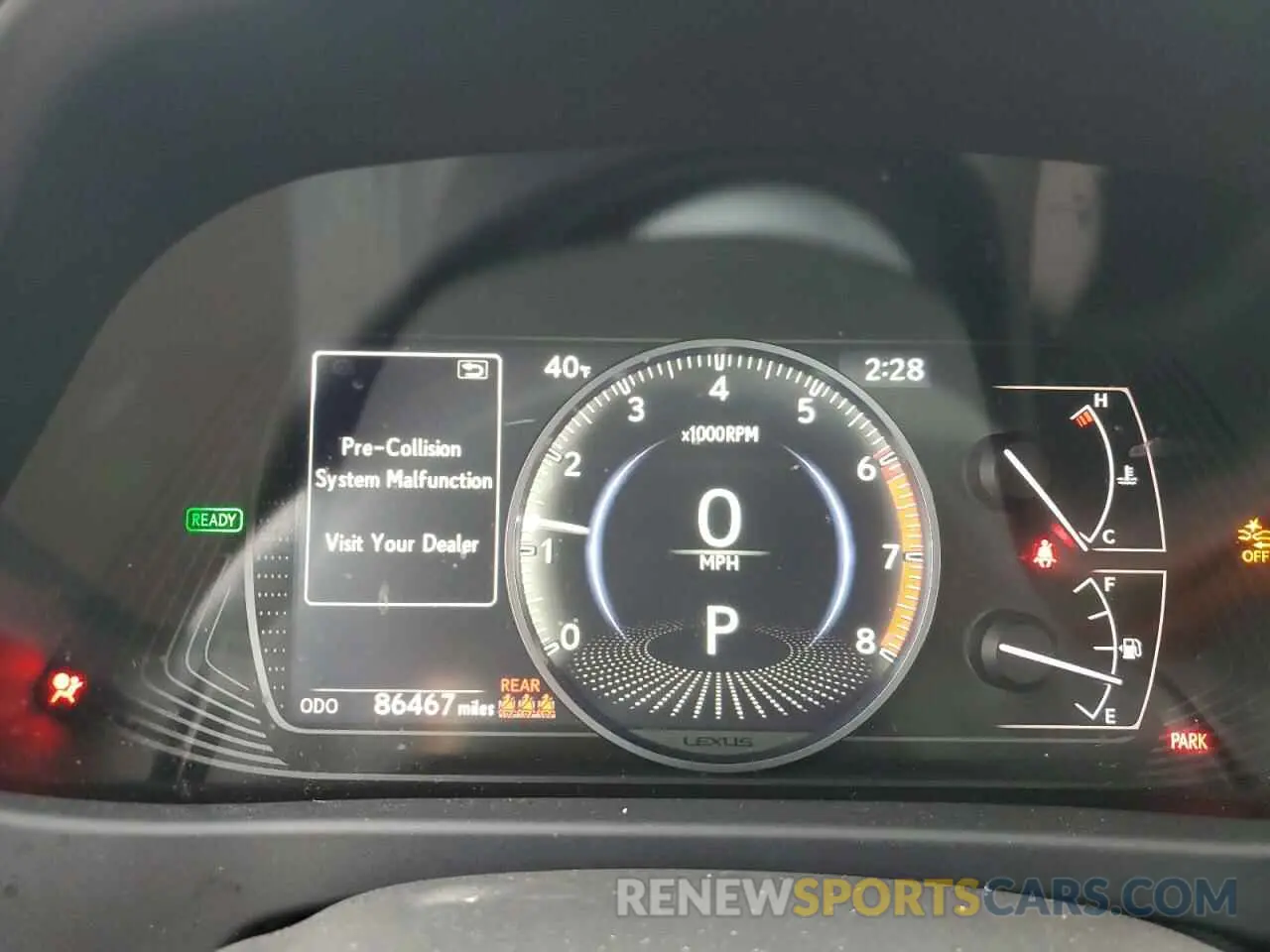 9 Photograph of a damaged car JTHP9JBH5M2053847 LEXUS UX 250H 2021