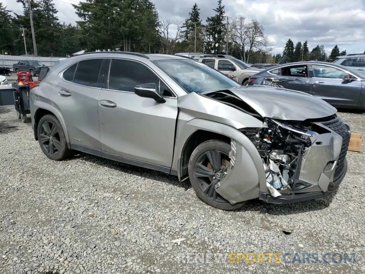 4 Photograph of a damaged car JTHP9JBH6M2046244 LEXUS UX 250H 2021