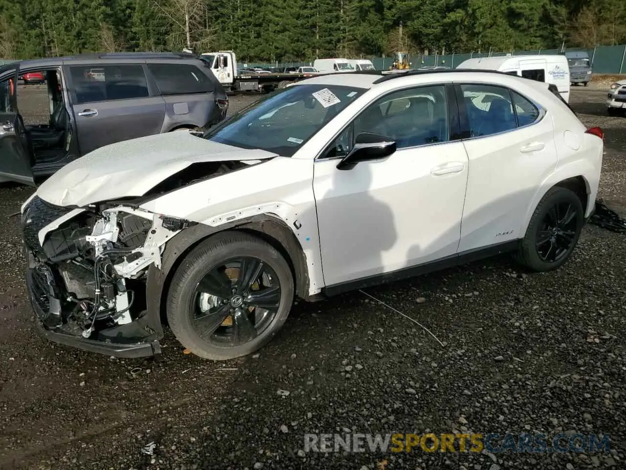 1 Фотография поврежденного автомобиля JTHP9JBH8M2047492 LEXUS UX 250H 2021