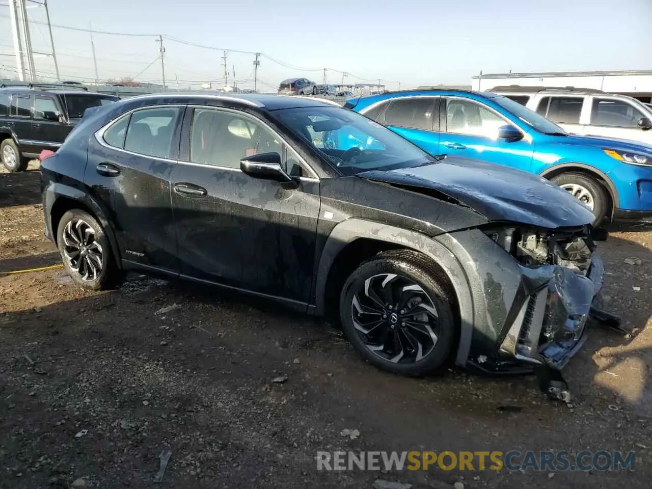 4 Фотография поврежденного автомобиля JTHR9JBH7M2041966 LEXUS UX 250H 2021