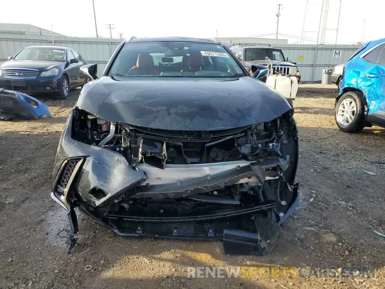 5 Фотография поврежденного автомобиля JTHR9JBH7M2041966 LEXUS UX 250H 2021