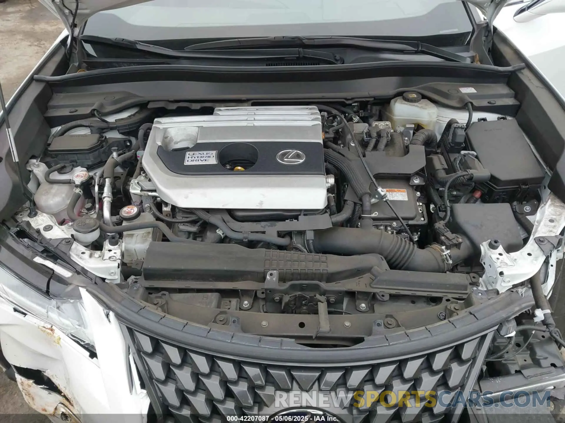 10 Фотография поврежденного автомобиля JTHX9JBH5M2038636 LEXUS UX 250H 2021
