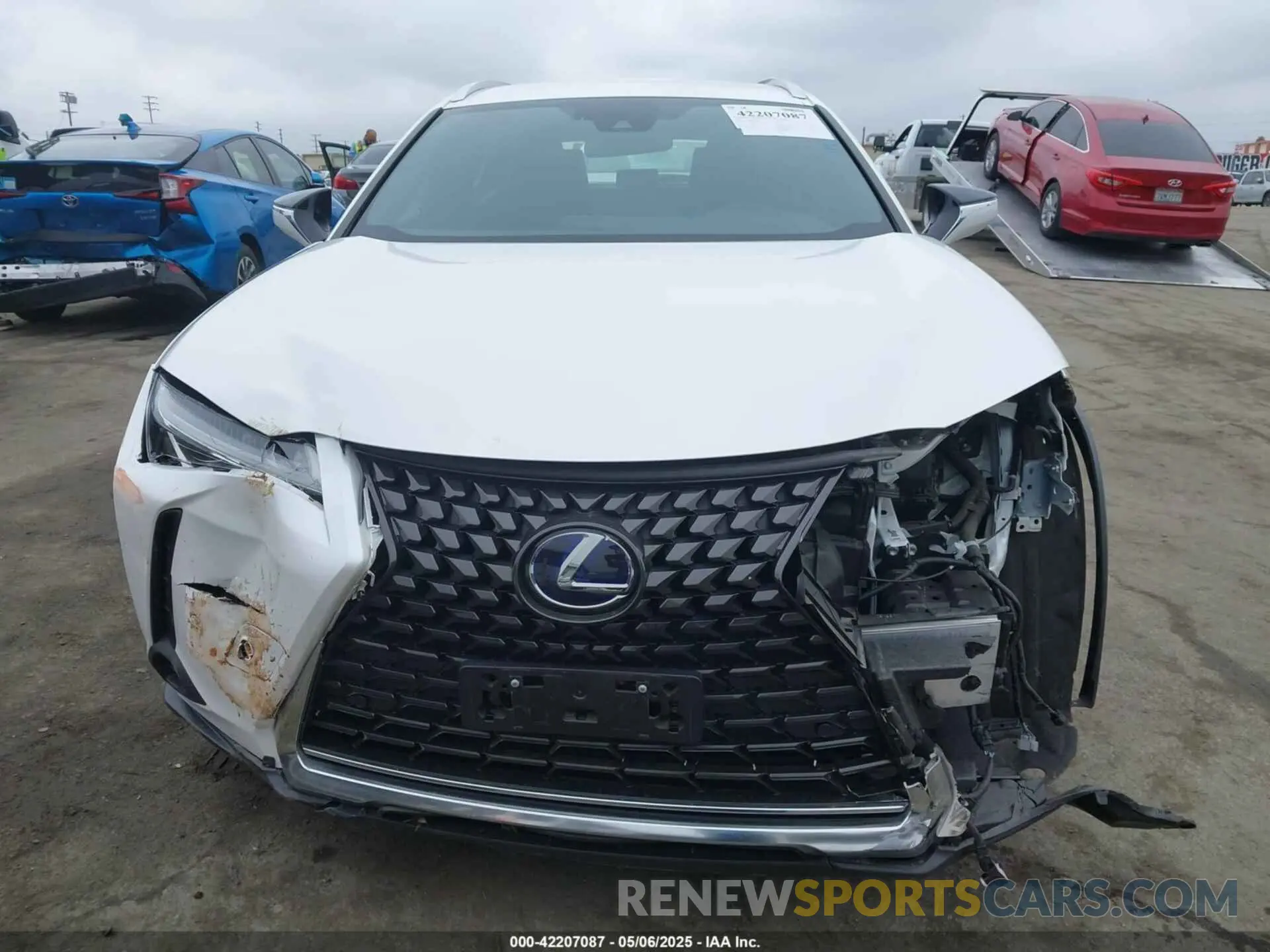 13 Фотография поврежденного автомобиля JTHX9JBH5M2038636 LEXUS UX 250H 2021