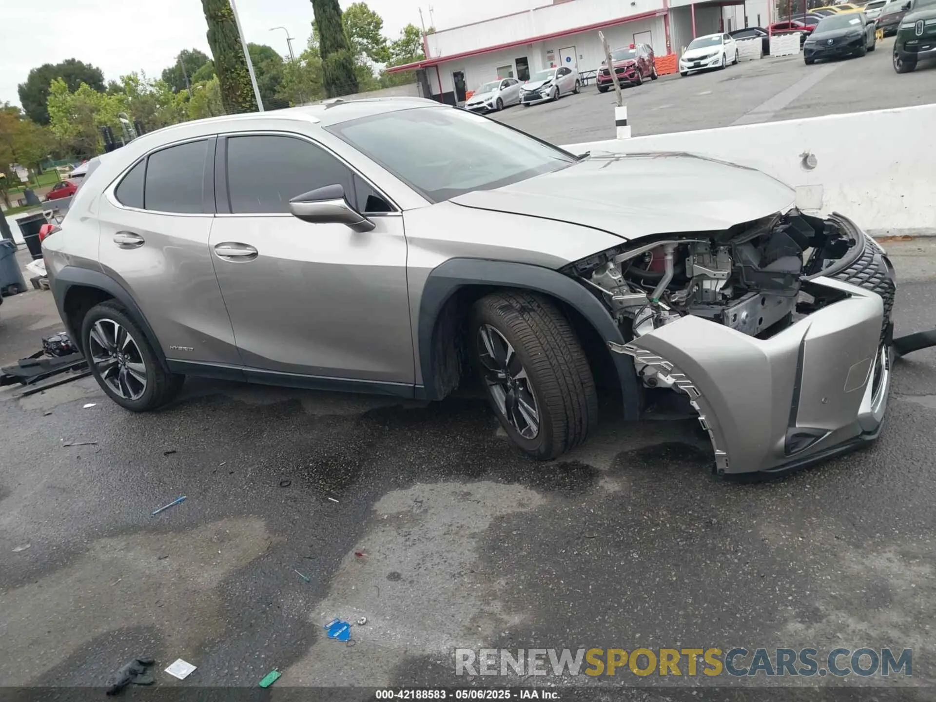 14 Фотография поврежденного автомобиля JTHX9JBH5M2051757 LEXUS UX 250H 2021