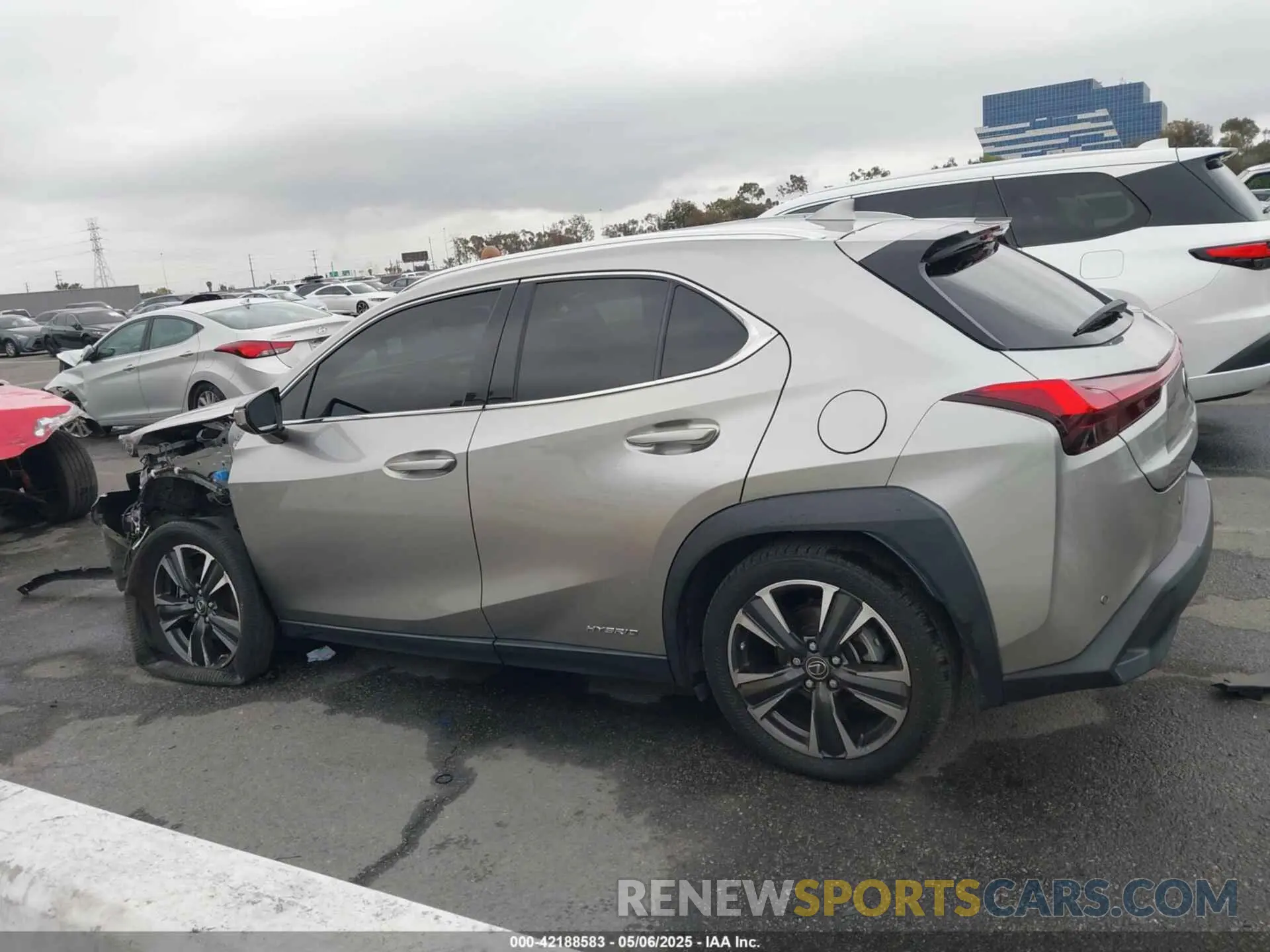 15 Фотография поврежденного автомобиля JTHX9JBH5M2051757 LEXUS UX 250H 2021