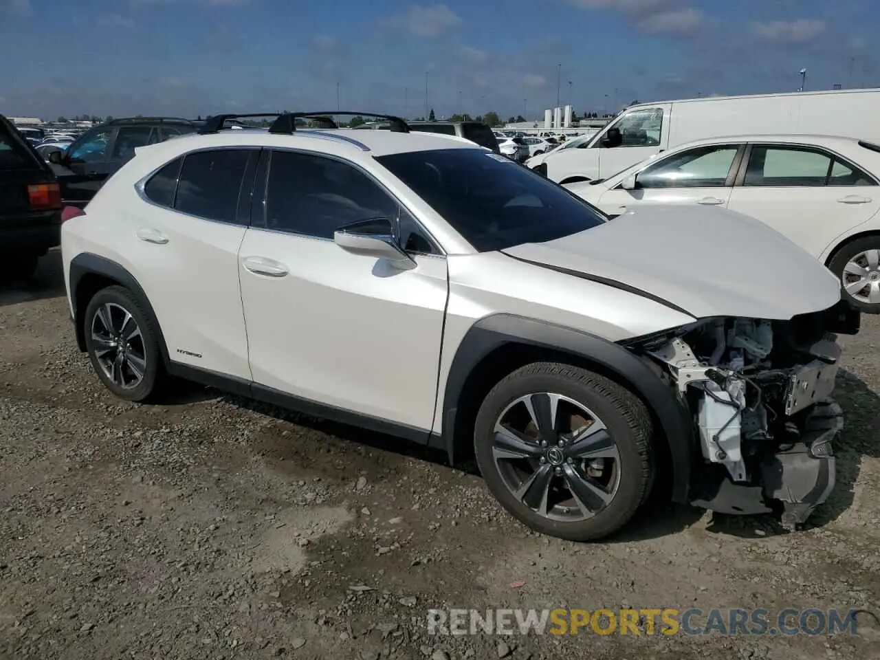 4 Фотография поврежденного автомобиля JTHX9JBH6M2052870 LEXUS UX 250H 2021