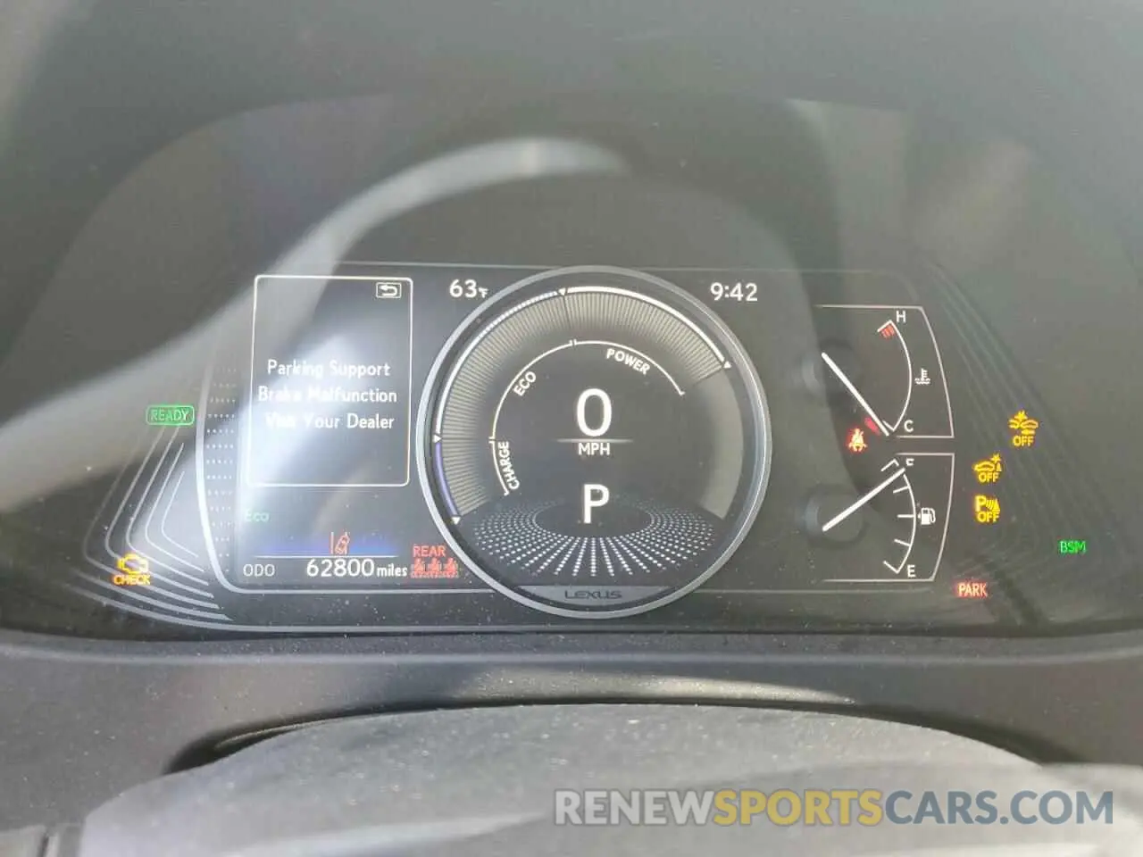 9 Фотография поврежденного автомобиля JTHX9JBH6M2052870 LEXUS UX 250H 2021