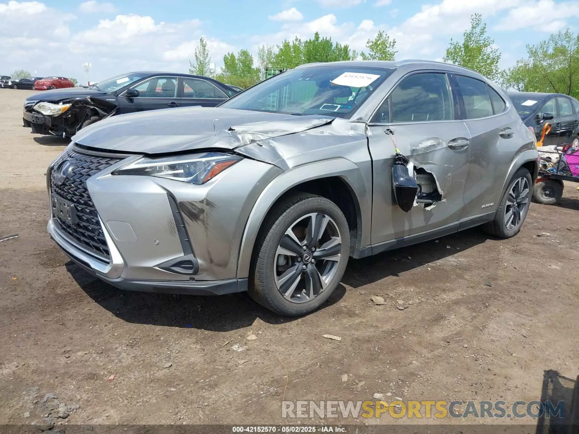 2 Фотография поврежденного автомобиля JTHP9JBHXN2054896 LEXUS UX 250H 2022
