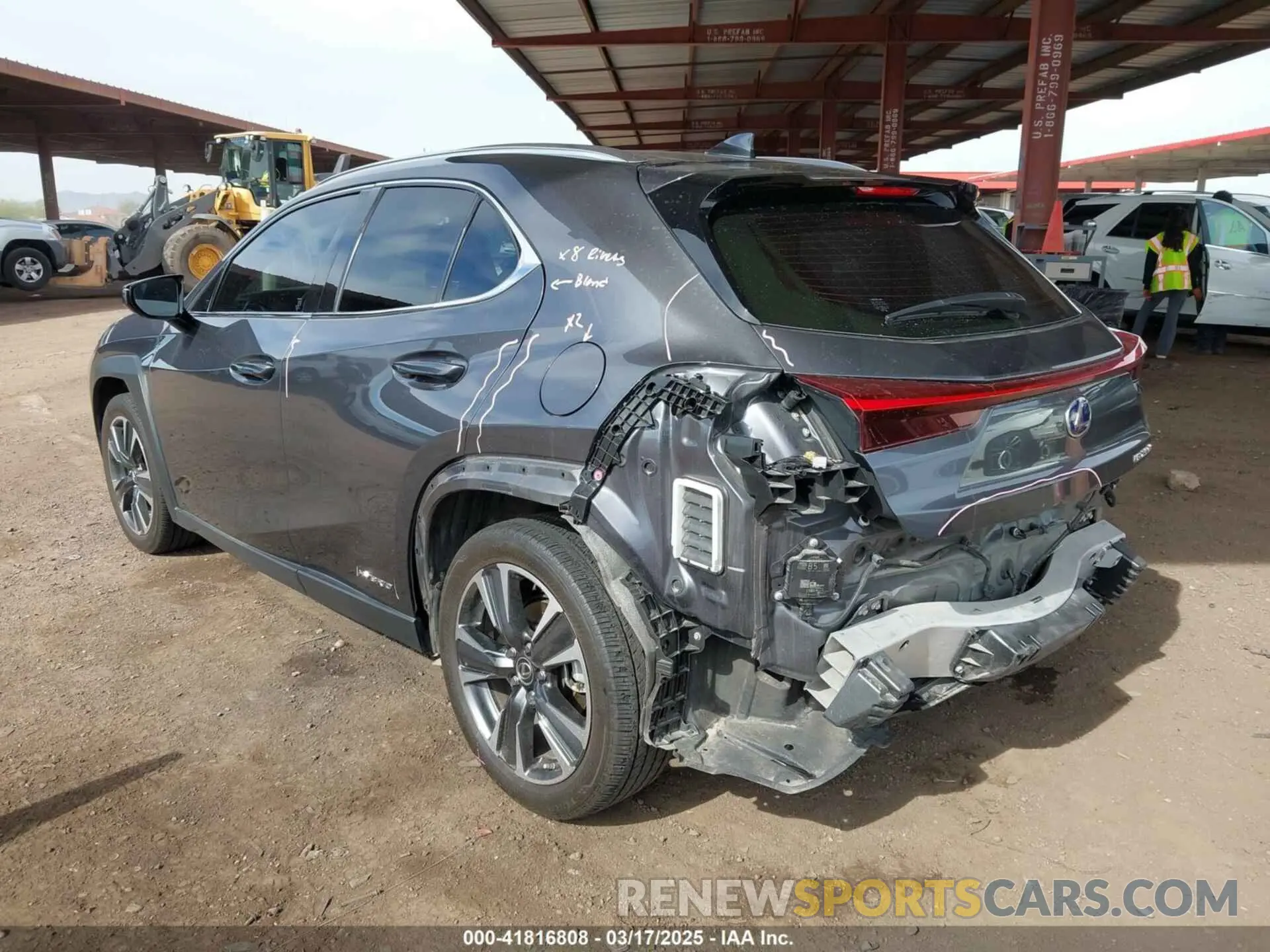 3 Photograph of a damaged car JTHX9JBH2N2059753 LEXUS UX 250H 2022