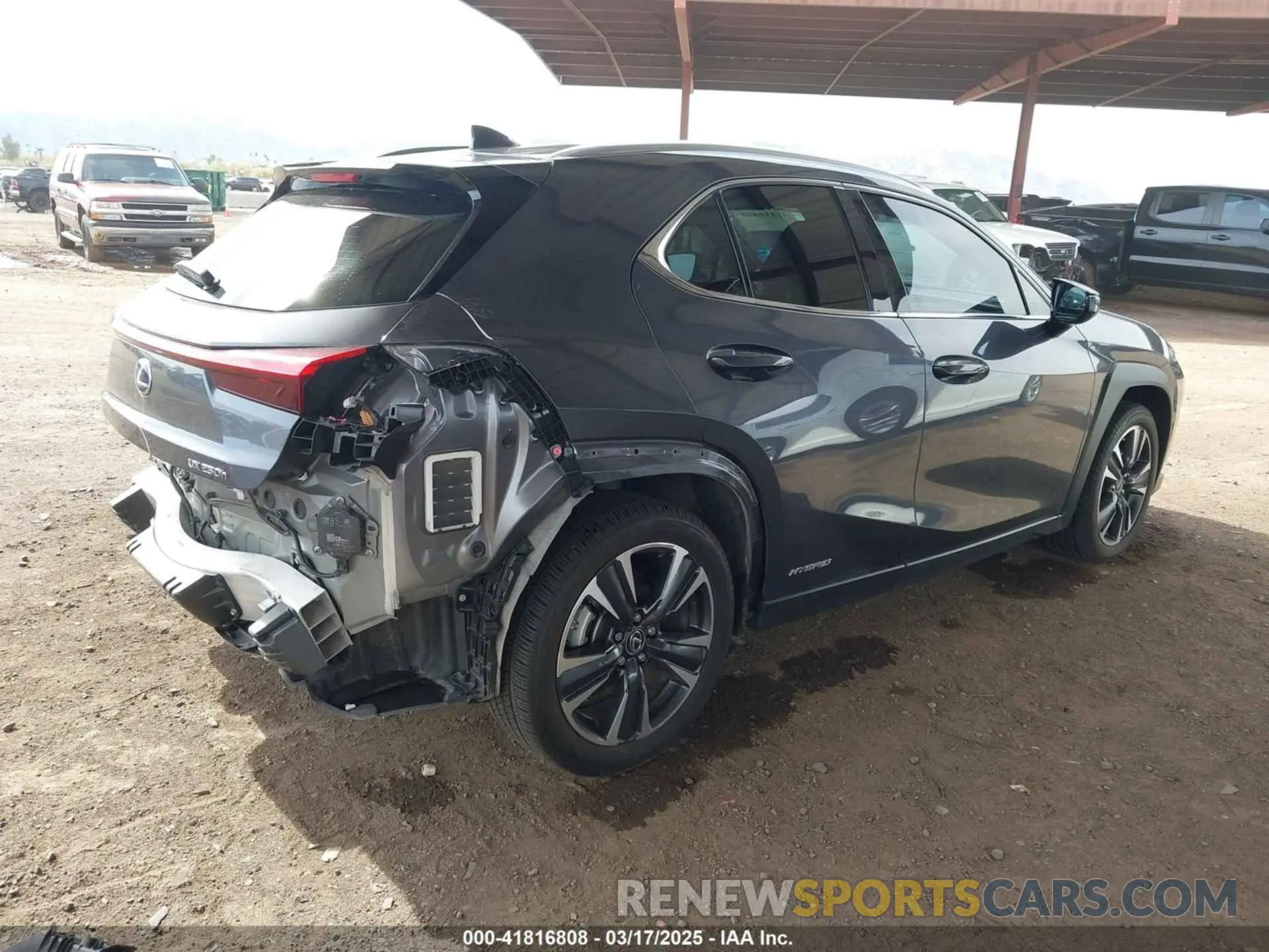 4 Photograph of a damaged car JTHX9JBH2N2059753 LEXUS UX 250H 2022