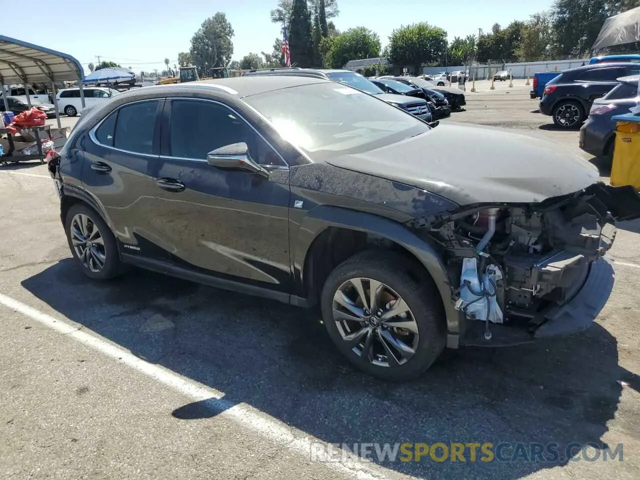 4 Фотография поврежденного автомобиля JTHE9JBH2N2056763 LEXUS UX 250H BA 2022