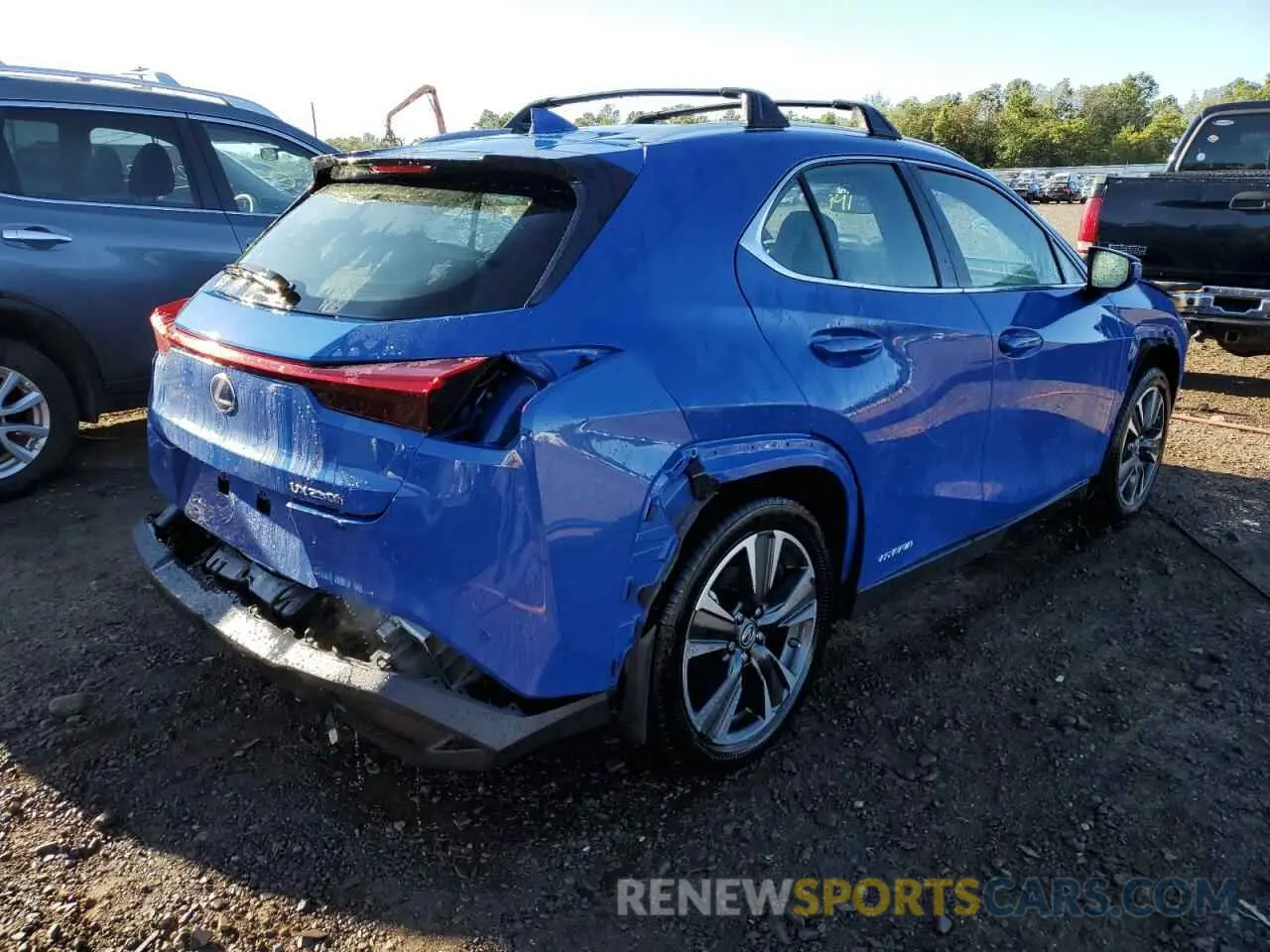 4 Фотография поврежденного автомобиля JTHP9JBH6N2060050 LEXUS UX 250H BA 2022