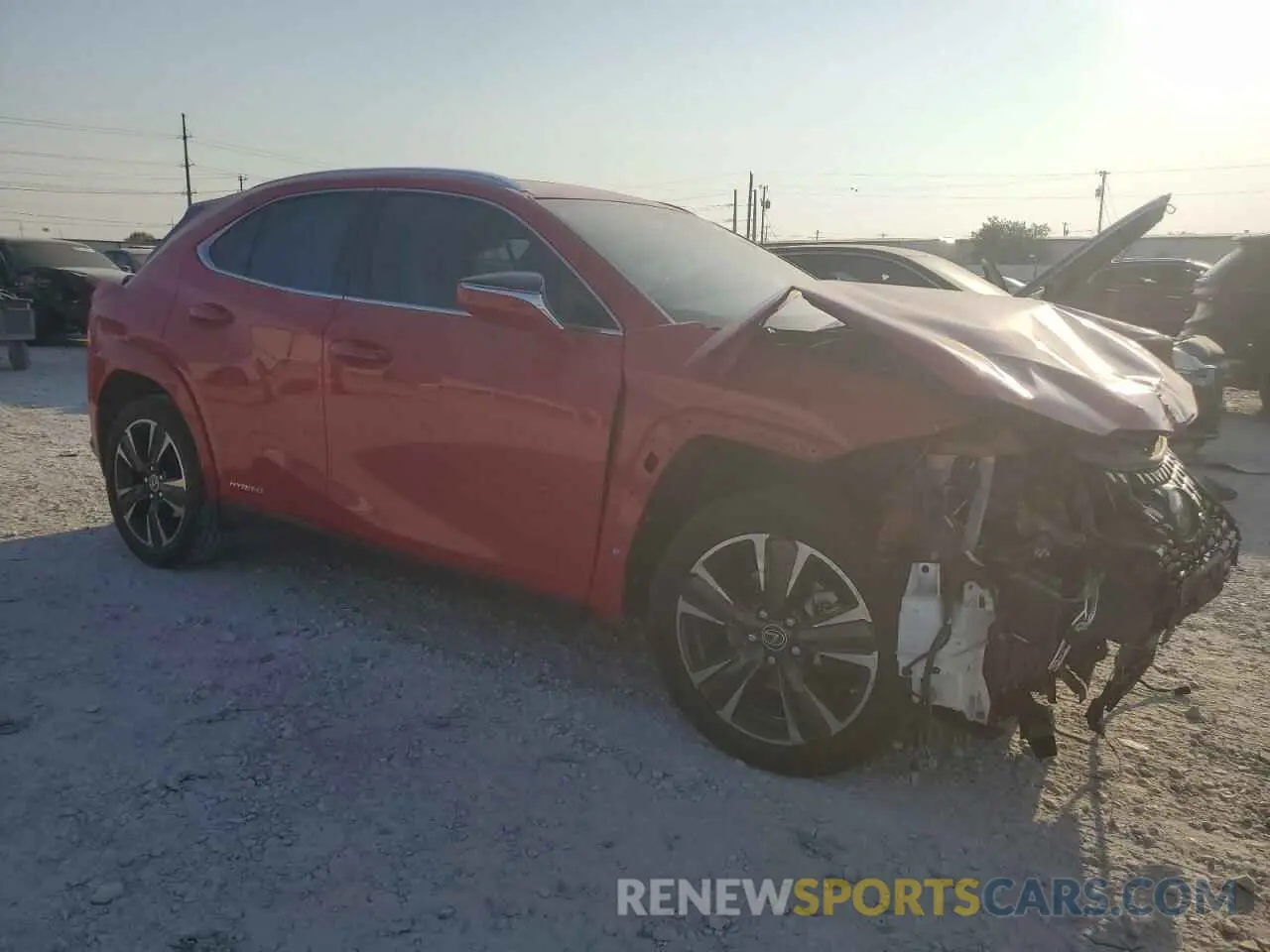 4 Фотография поврежденного автомобиля JTHP9JBH9N2060396 LEXUS UX 250H BA 2022