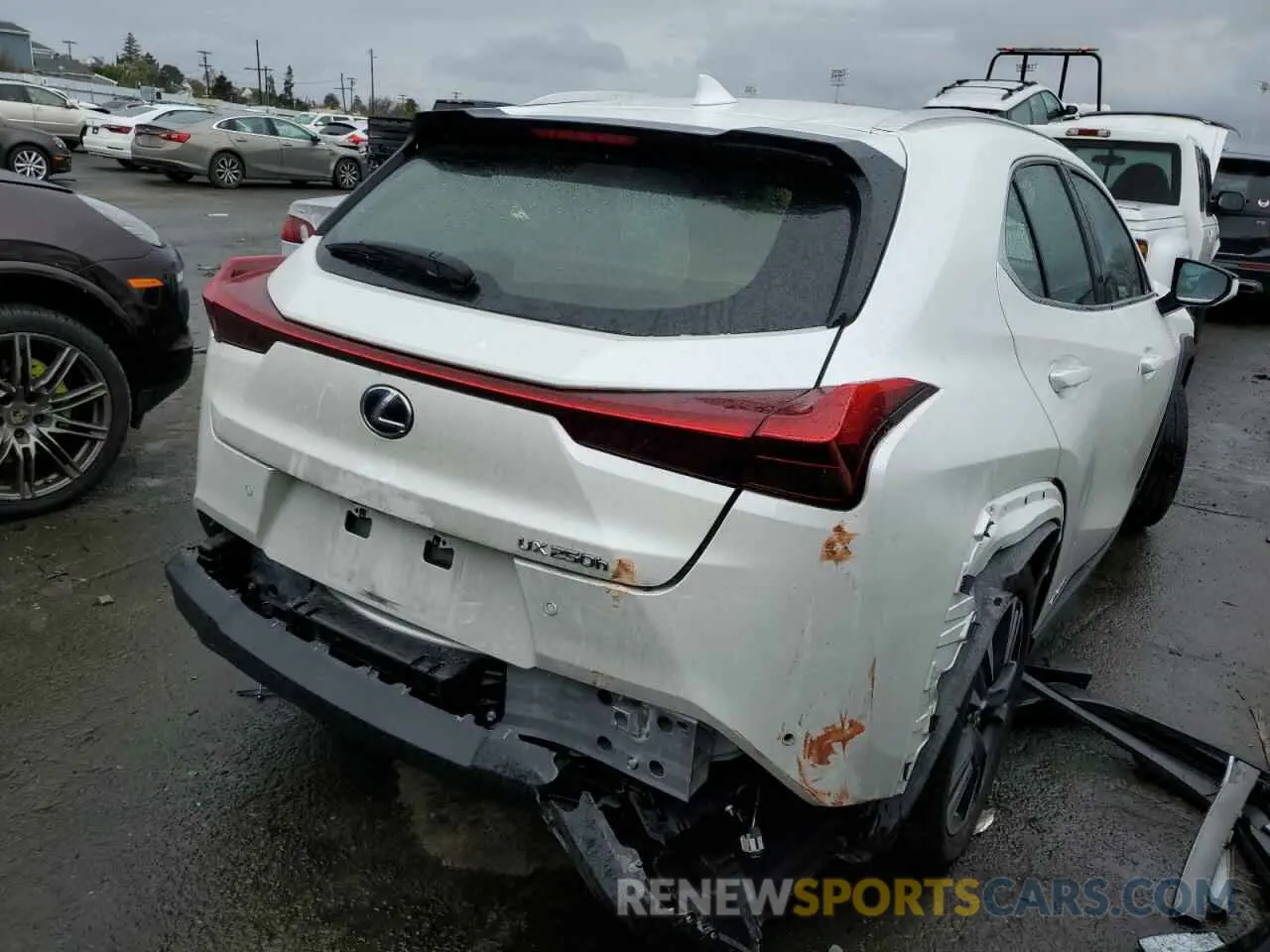 3 Фотография поврежденного автомобиля JTHX9JBH6N2061859 LEXUS UX 250H BA 2022