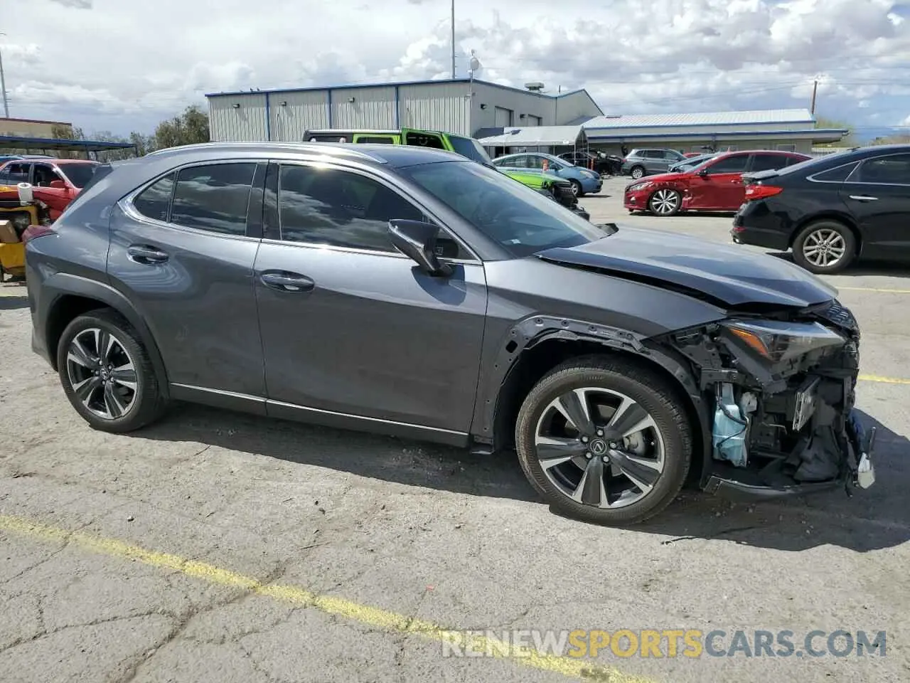4 Фотография поврежденного автомобиля JTHX6JBH7P2152165 LEXUS UX 250H BA 2023