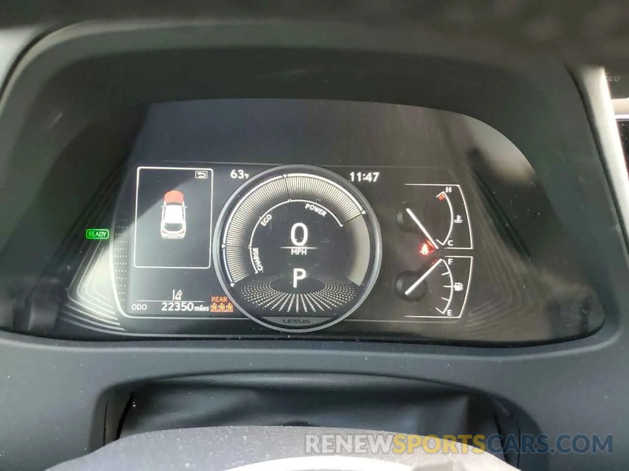 9 Фотография поврежденного автомобиля JTHX6JBH7P2152165 LEXUS UX 250H BA 2023