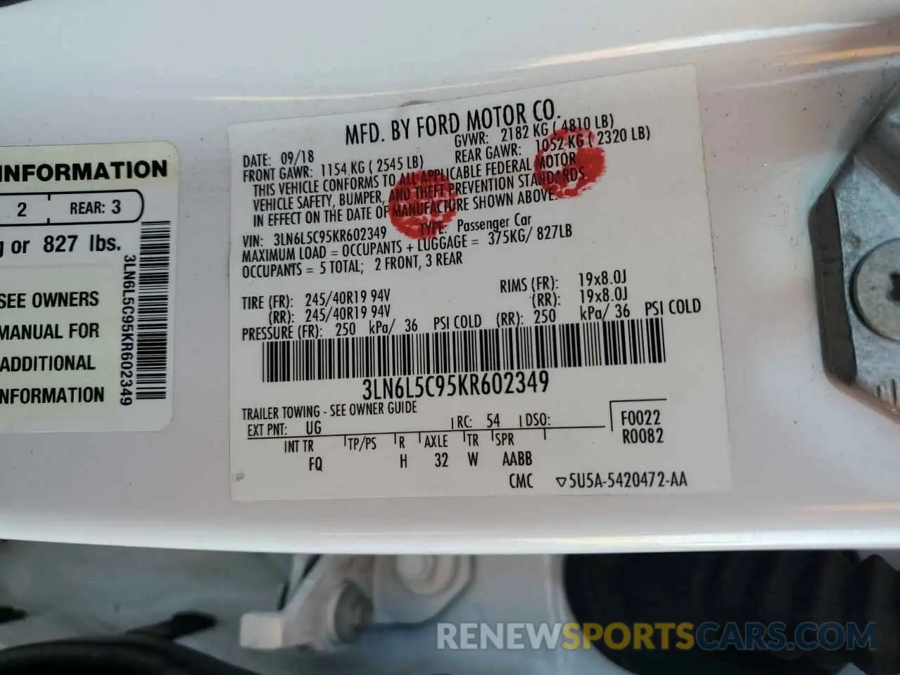 12 Фотография поврежденного автомобиля 3LN6L5C95KR602349 LINCOLN MKZ 2019