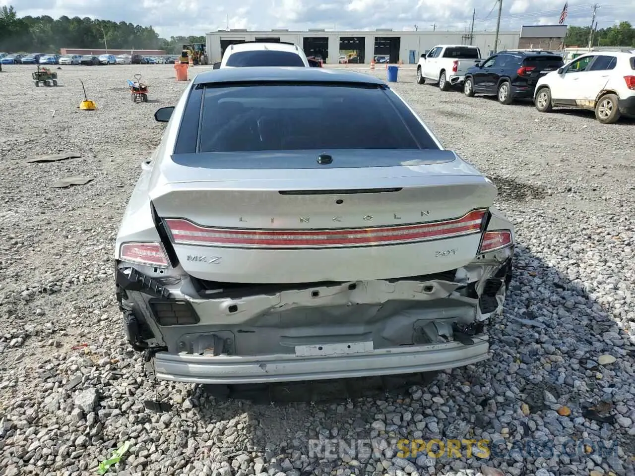 6 Photograph of a damaged car 3LN6L5E96KR614863 LINCOLN MKZ 2019