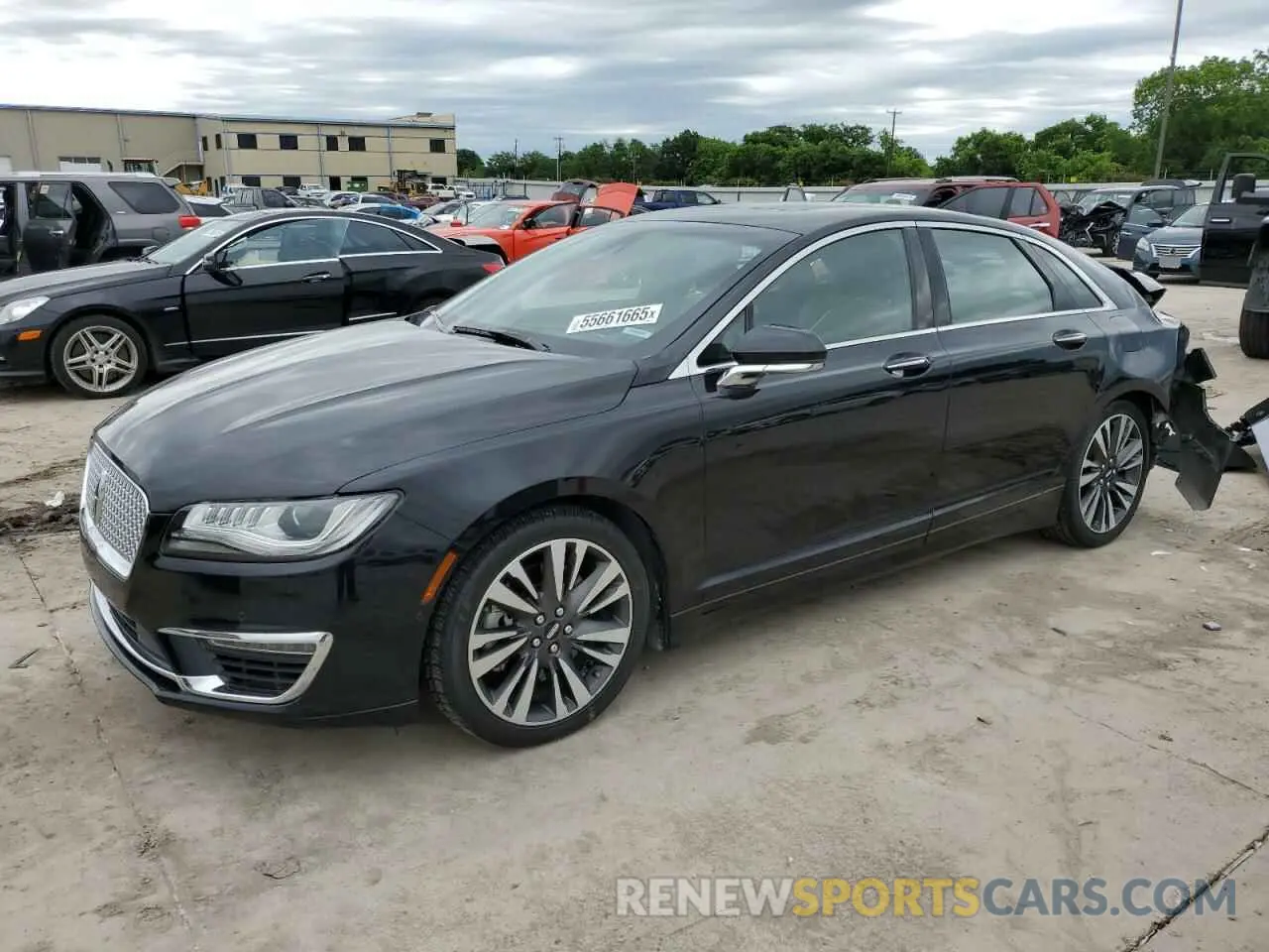 1 Photograph of a damaged car 3LN6L5FC1KR623464 LINCOLN MKZ 2019