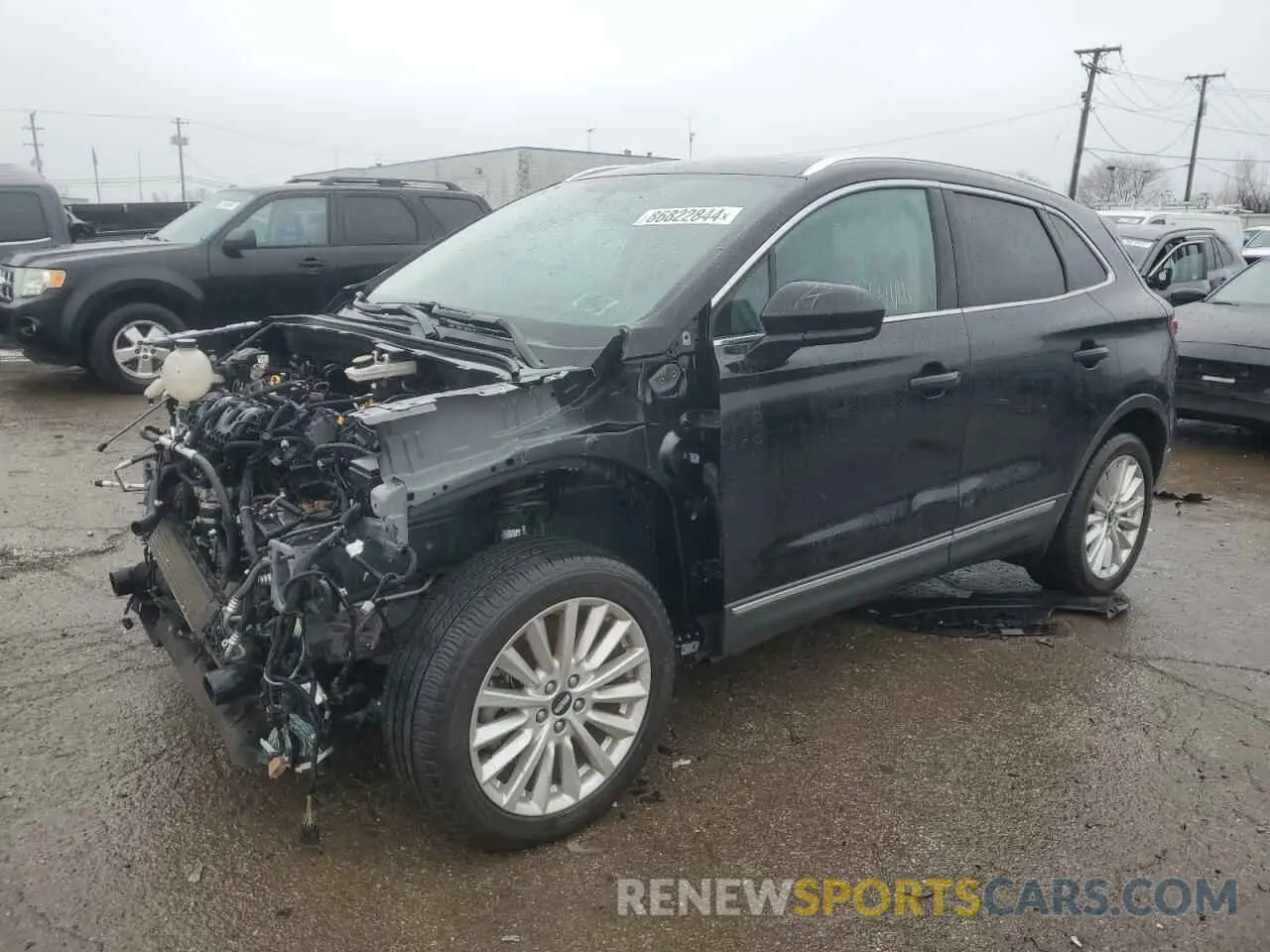 1 Photograph of a damaged car 5LMCJ1D90KUL51827 LINCOLN MKZ 2019