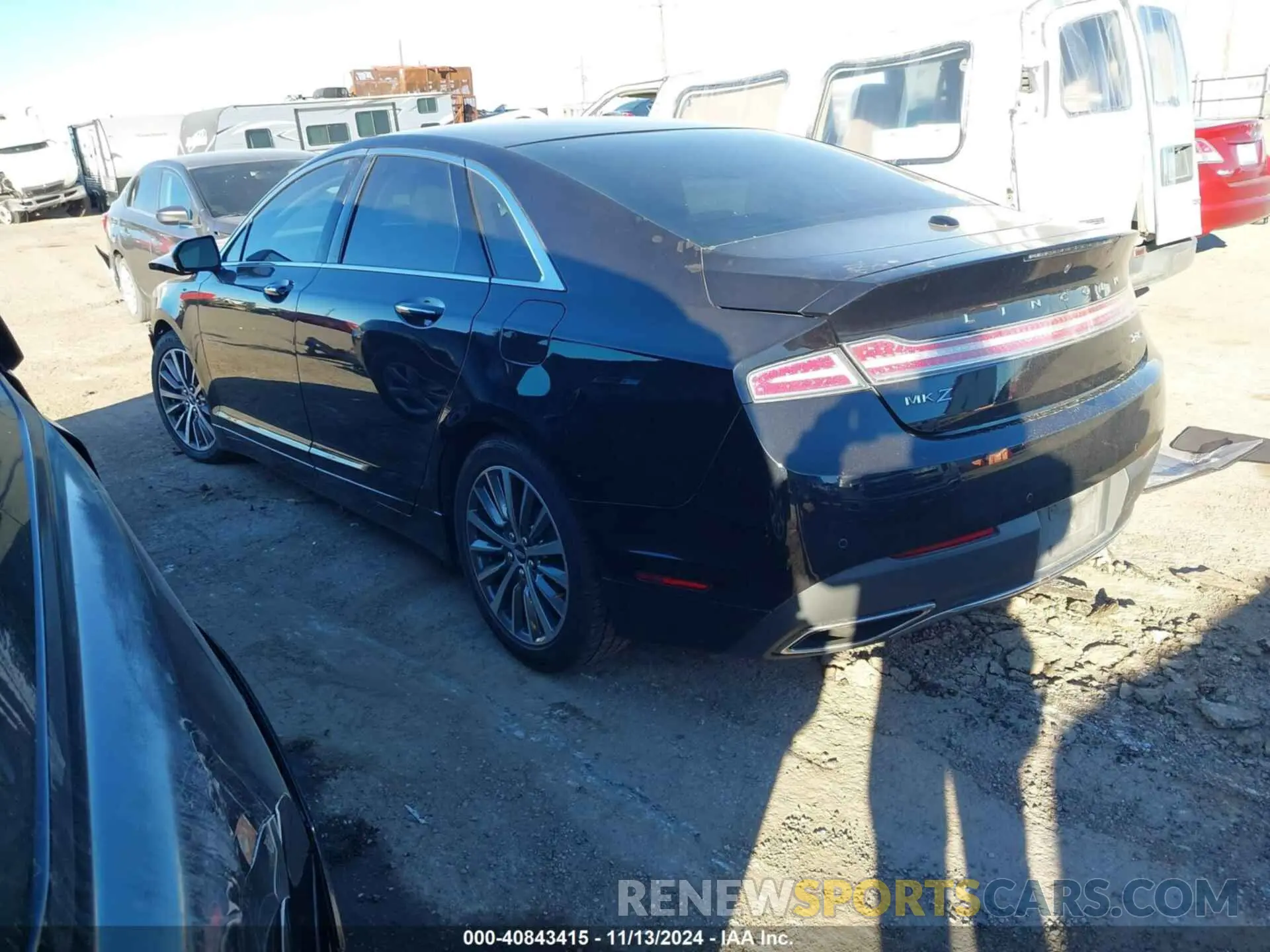 3 Photograph of a damaged car 3LN6L5B92LR622142 LINCOLN MKZ 2020