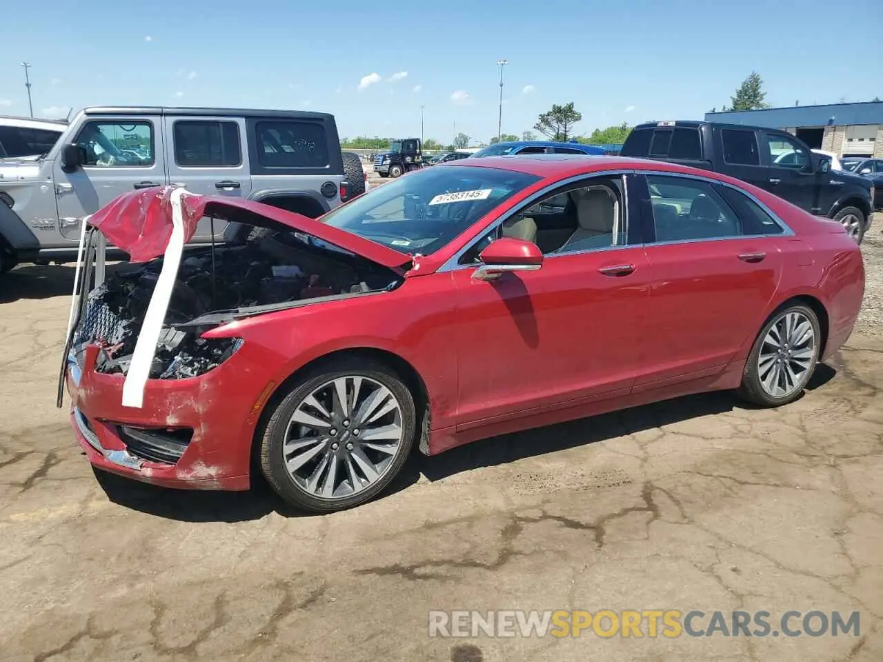 1 Photograph of a damaged car 3LN6L5E90LR619901 LINCOLN MKZ 2020