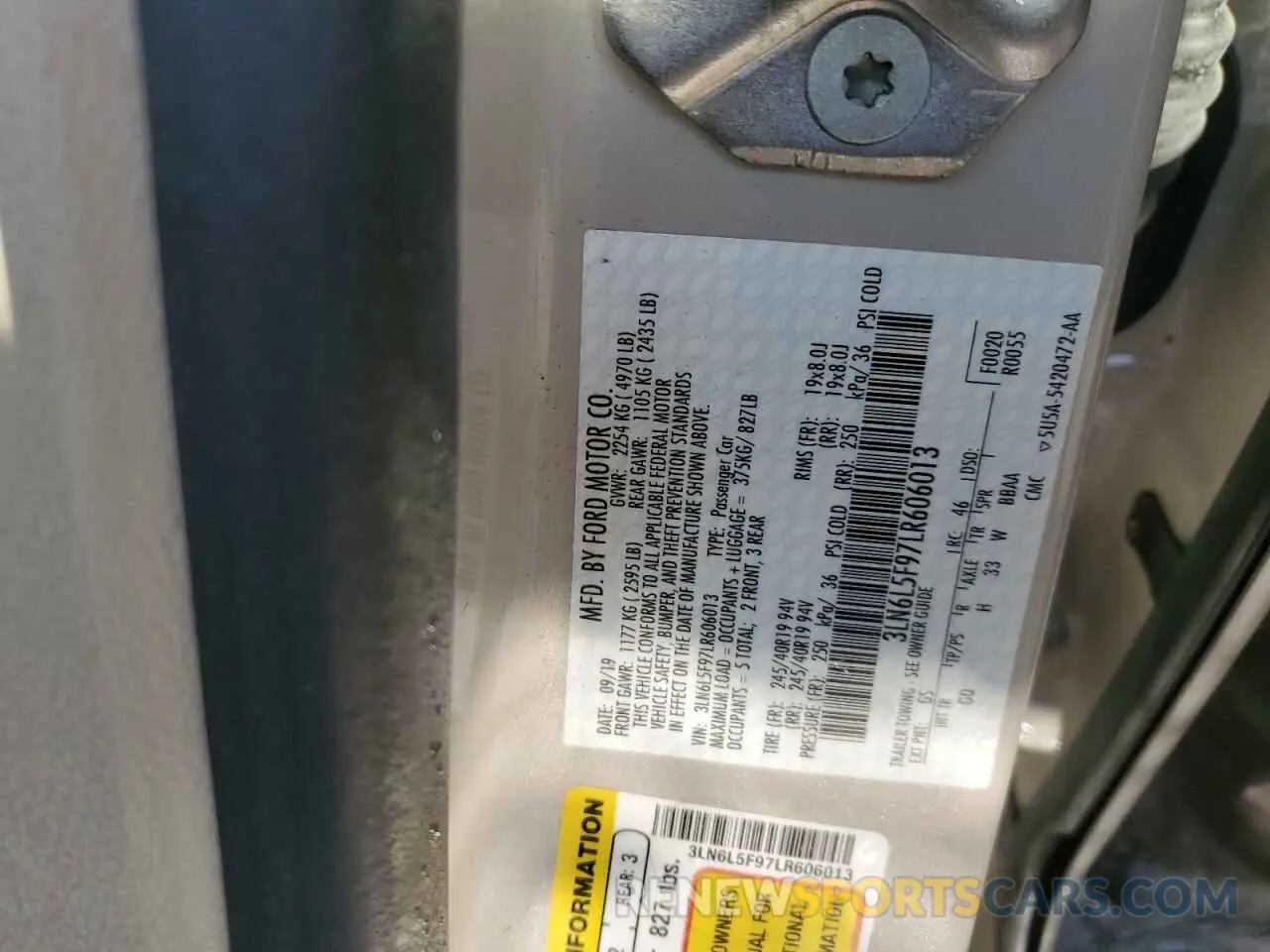 12 Фотография поврежденного автомобиля 3LN6L5F97LR606013 LINCOLN MKZ 2020