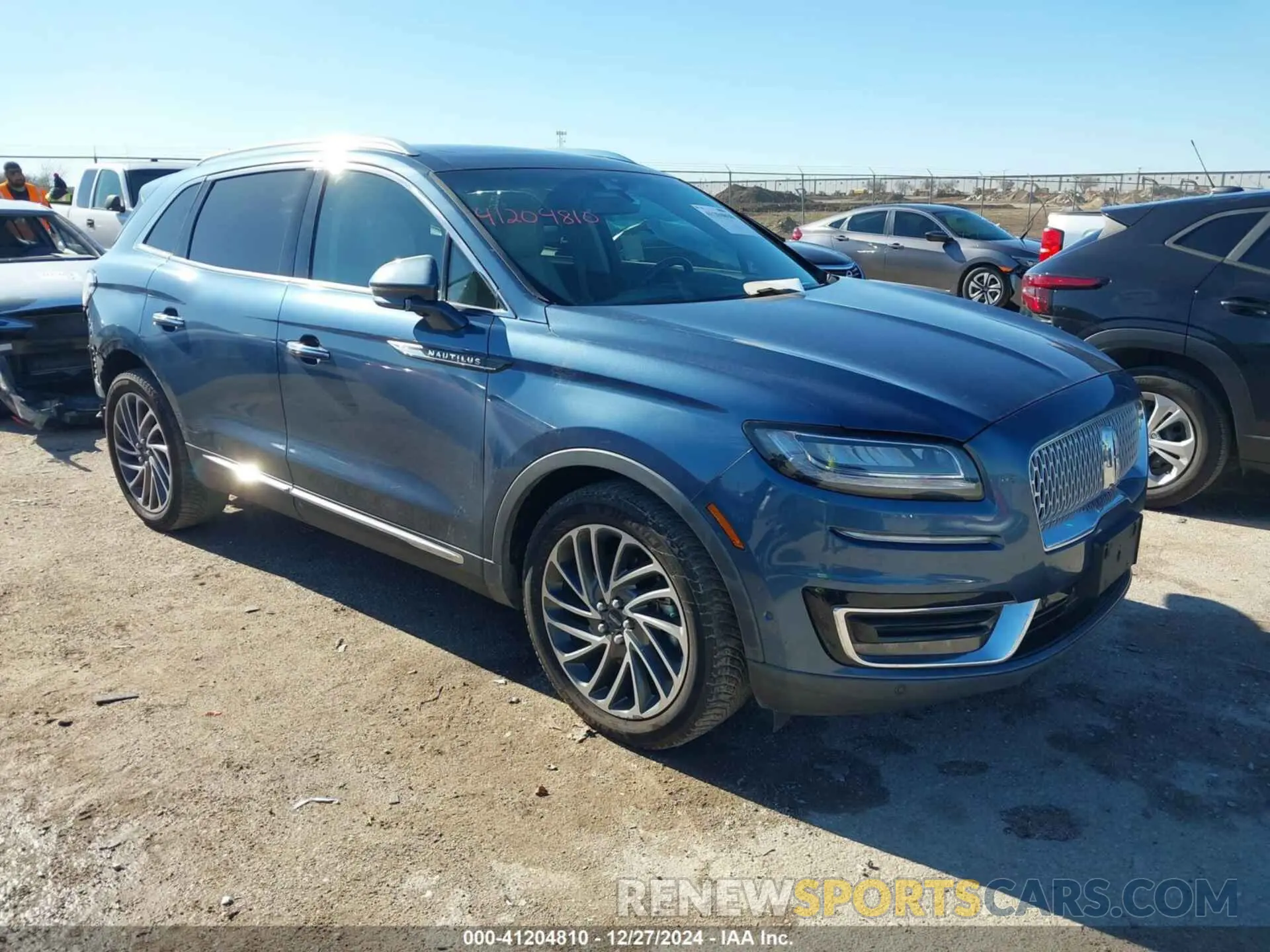 1 Photograph of a damaged car 2LMPJ6LP3KBL51283 LINCOLN NAUTILUS 2019