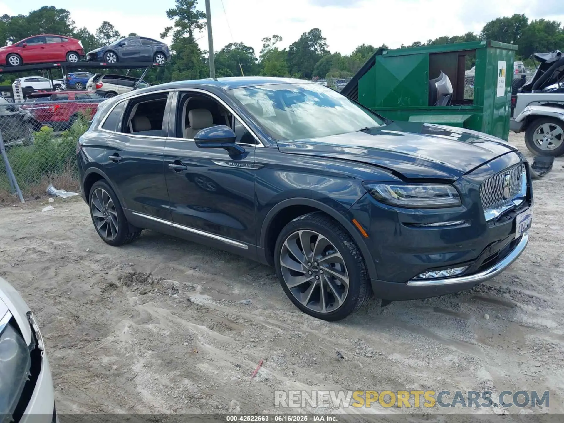1 Photograph of a damaged car 2LMPJ8KP9MBL16019 LINCOLN NAUTILUS 2021