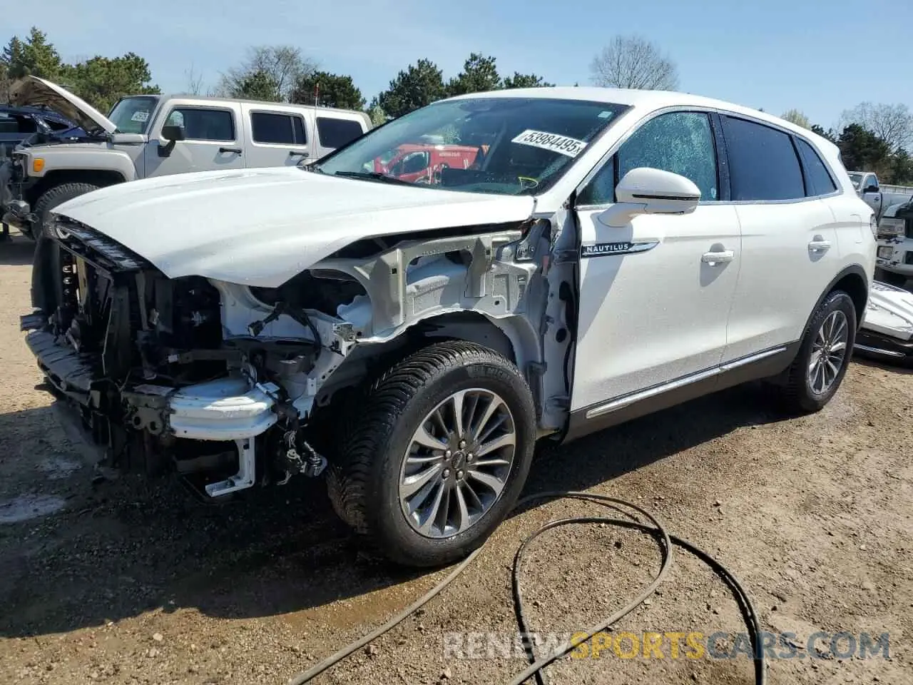 1 Photograph of a damaged car 2LMPJ8J93NBL15923 LINCOLN NAUTILUS 2022