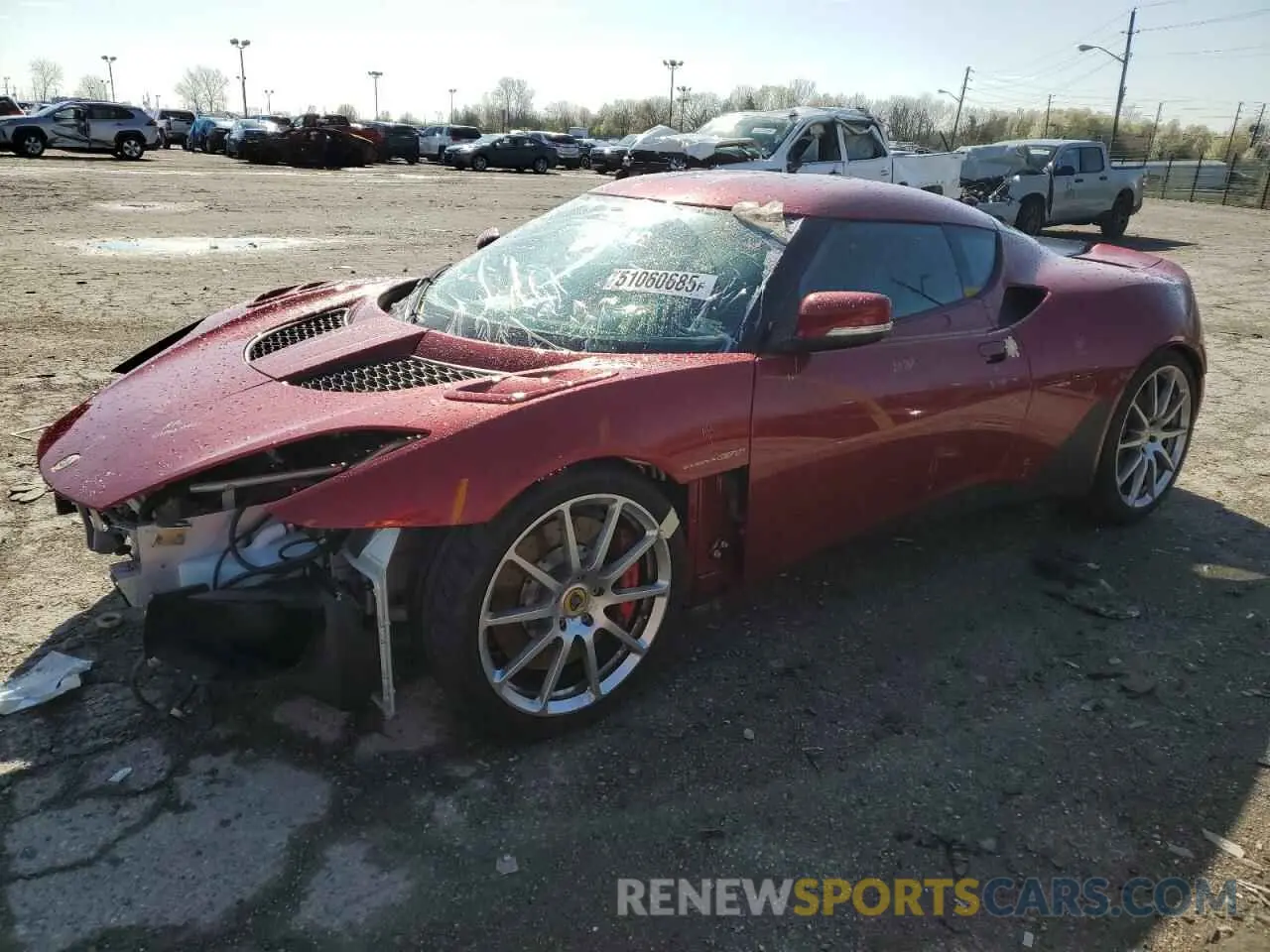 1 Photograph of a damaged car SCCLMDDNXLHA11173 LOTUS ALL MODELS 2020