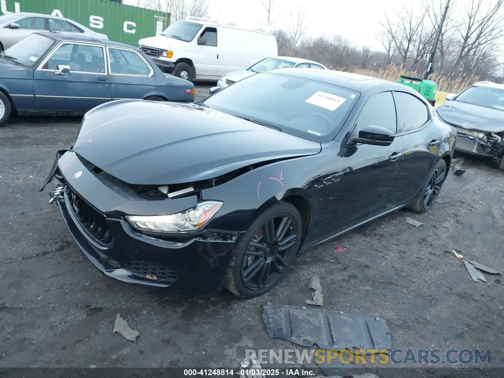 2 Photograph of a damaged car ZAM57XSA9K1322970 MASERATI GHIBLI 2019
