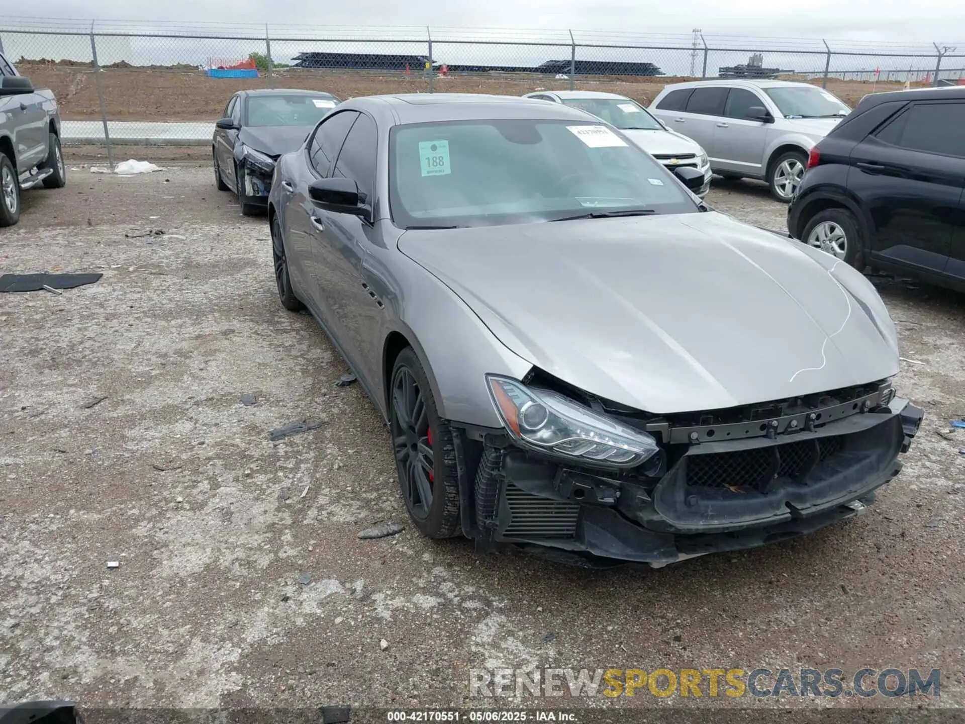 1 Photograph of a damaged car ZAM57YTA8M1368703 MASERATI GHIBLI 2021
