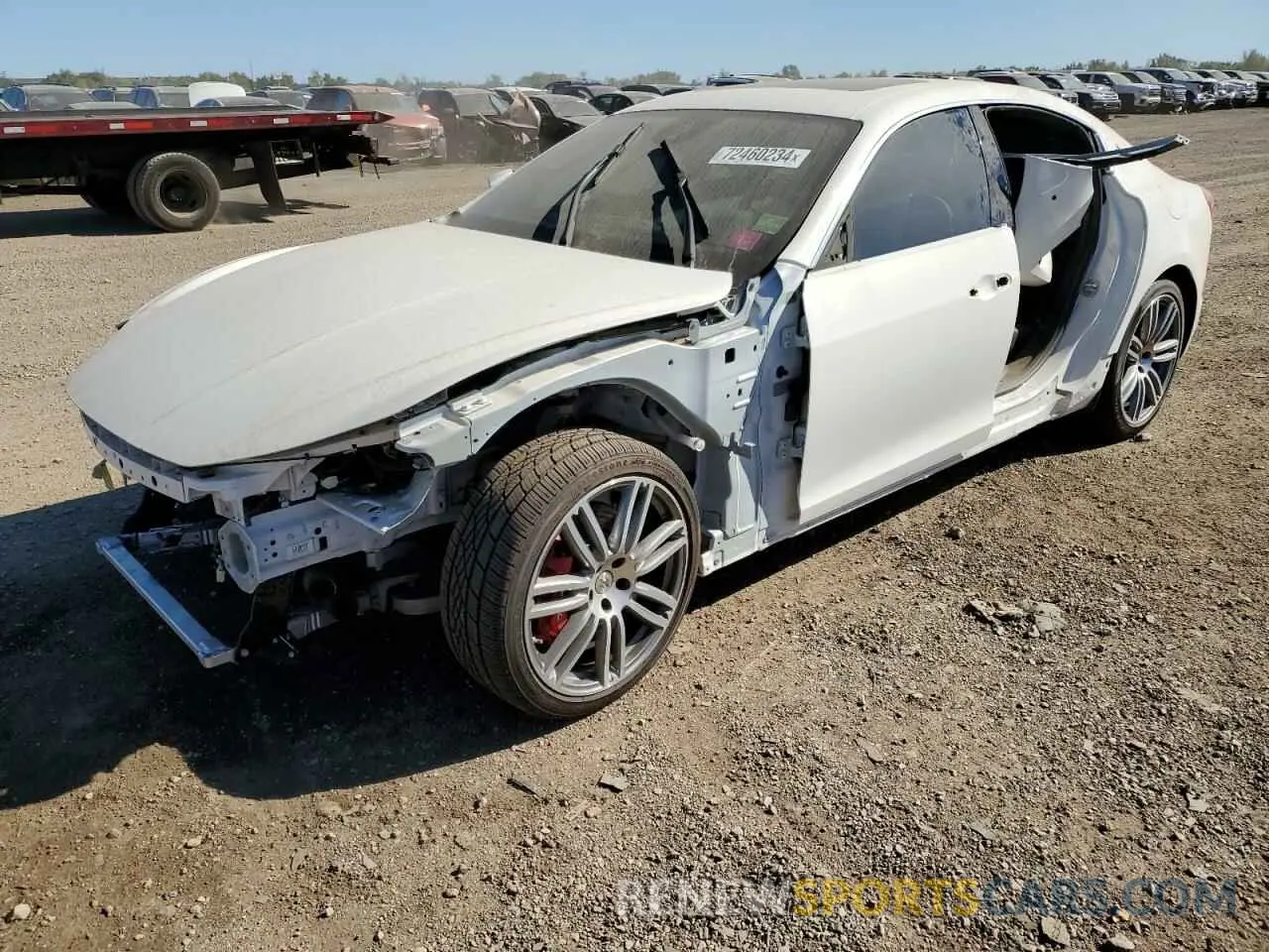 1 Photograph of a damaged car ZAM57YTM2NX399860 MASERATI GHIBLI MOD 2022