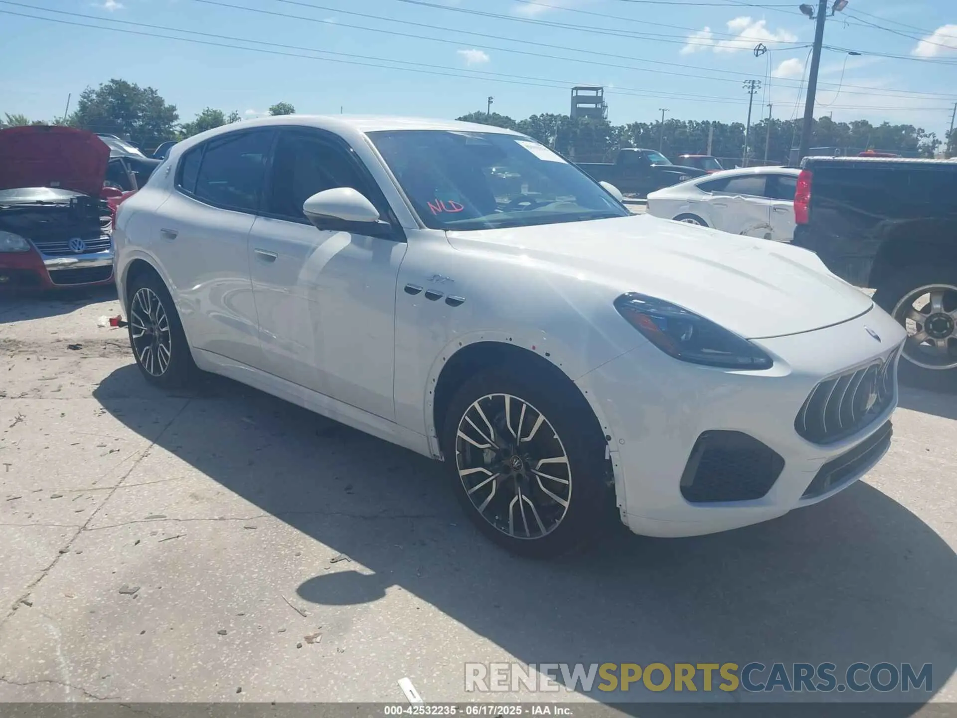 1 Photograph of a damaged car ZN6PMDAA8R7456882 MASERATI GRECALE 2024