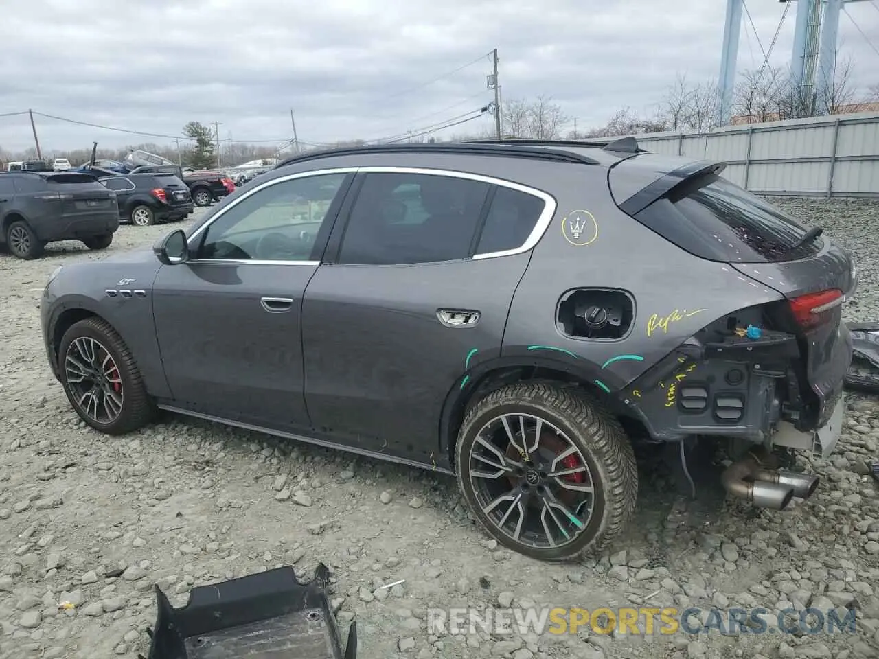 2 Photograph of a damaged car ZN682AVA6P7429258 MASERATI GRECALE GT 2023