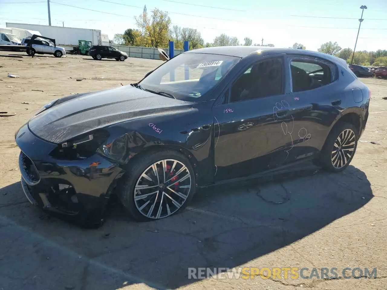 1 Photograph of a damaged car ZN682AVM0P7410537 MASERATI GRECALE MO 2023