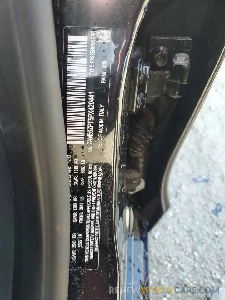 13 Photograph of a damaged car ZAM56ZPT5PX420441 MASERATI QUATTROPOR 2023