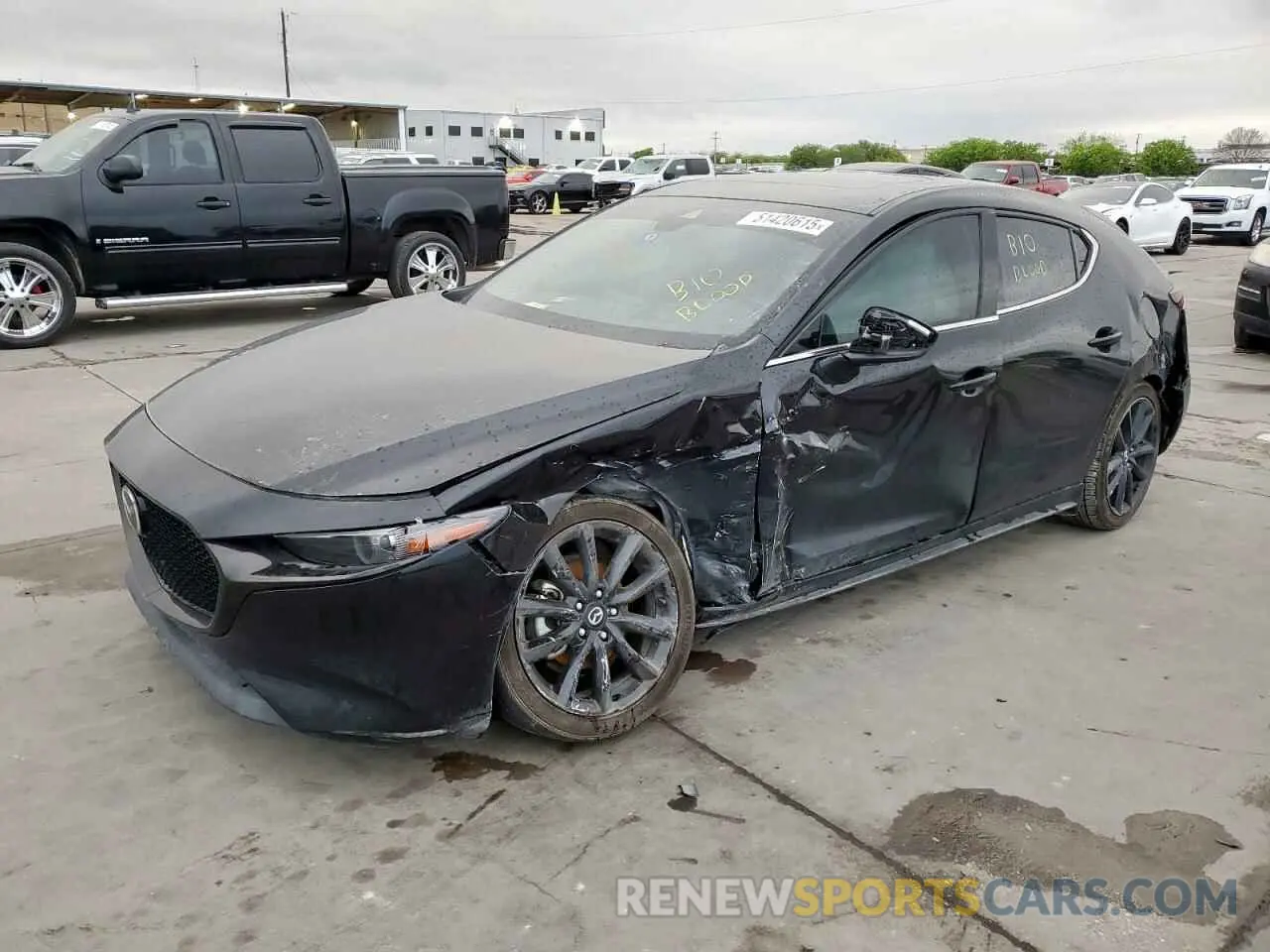 1 Photograph of a damaged car JM1BPANM0K1143842 MAZDA 3 2019