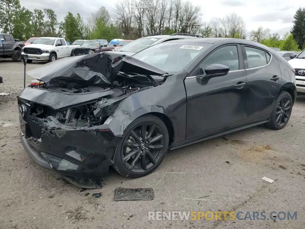 1 Photograph of a damaged car JM1BPBNM3K1140472 MAZDA 3 2019