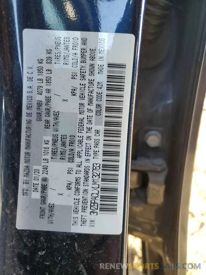14 Фотография поврежденного автомобиля 3MZBPACLXLM132763 MAZDA 3 2020