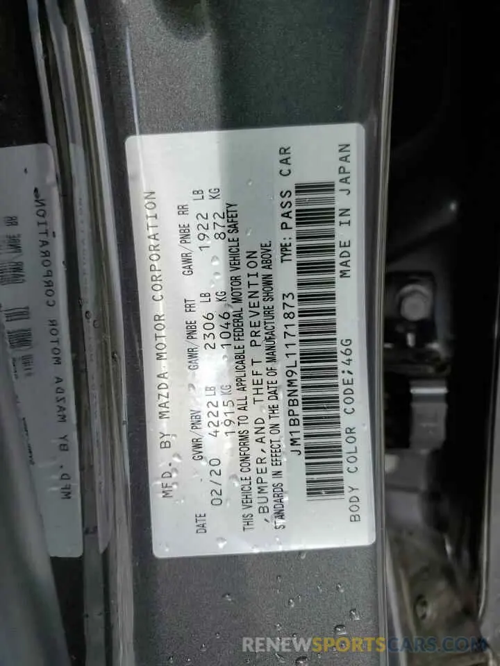 12 Фотография поврежденного автомобиля JM1BPBNM9L1171873 MAZDA 3 2020