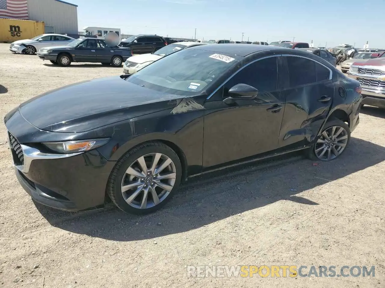 1 Photograph of a damaged car JM1BPABL7M1324290 MAZDA 3 2021